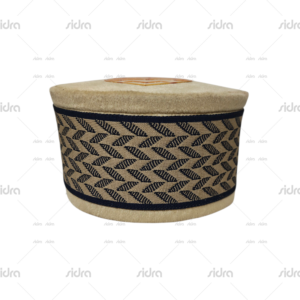 Blue & Brown Patta Designer Cap With Nalain