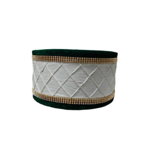 White & Green Nalain Paak Designer Handmade Cap